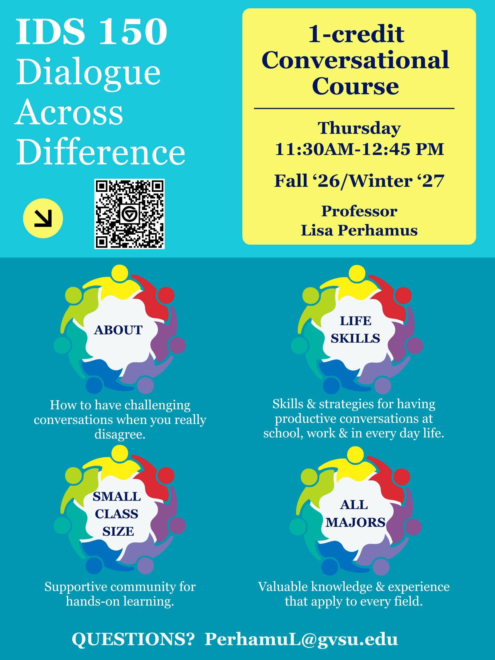 Provides time and date of course